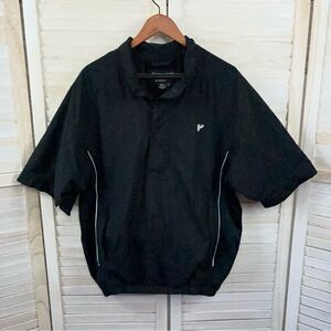 FootJoy FJ DryJoys Short Sleeve Golf 1/2 Zip Pullover Windbreaker Large